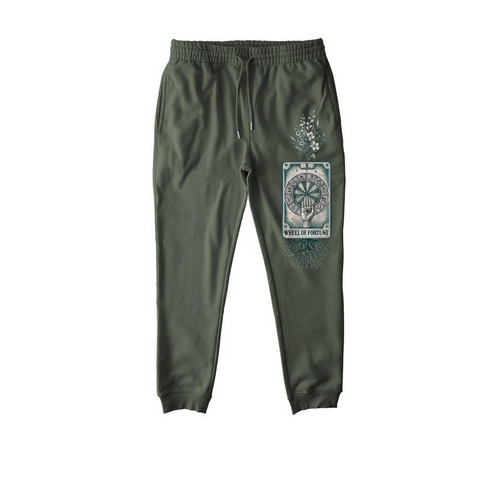 WHEEL OF FORTUNE, a Khaki Green Stanley/Stella Unisex Flyer Jogger
