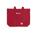Dinosaurs and Library Cards, a Deep Red Cotton Canvas Tote Bag (back-view)