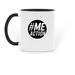 Invisible Illness Visible Love MEAction mug, a Black Two-Tone Ceramic Mug (back-view)