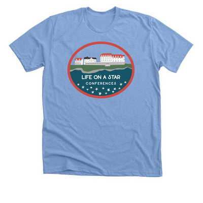 Life On A Star, a Heather Carolina Blue Premium Unisex Tee