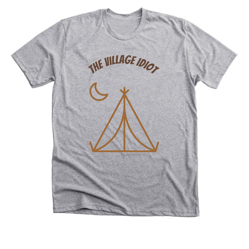 The Village Idiot, a Athletic Heather Premium Unisex Tee