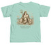 Merlates -Mermaid tee, a Chalky Mint Comfort Colors Unisex Tee (back-view)