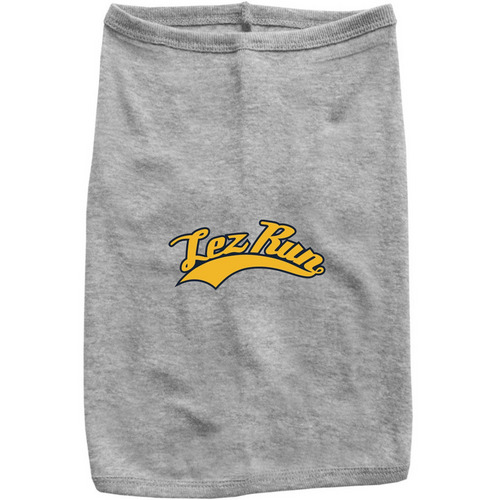 Lez Run Doggie Tee, a Heather Grey Doggie Tee