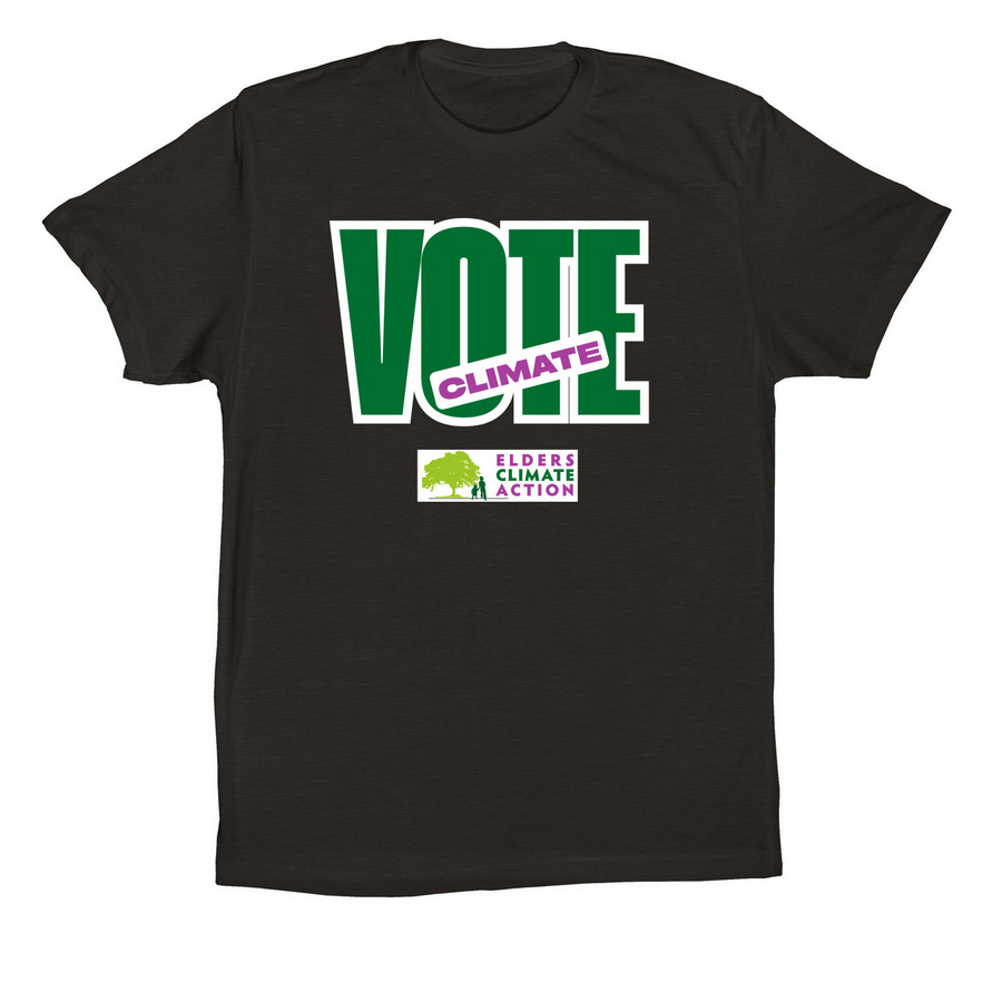 VOTE CLIMATE, a Black Premium Cotton Tee