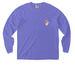 New Logo Pocket Tees, a Violet Comfort Colors Long Sleeve Pocket Tee