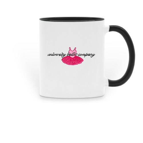 Just a Spot of Tea, a Black Two-Tone Ceramic Mug