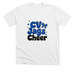 CV Jags Cheer Bow & Hearts, a Solid White Blend Premium Unisex Tee