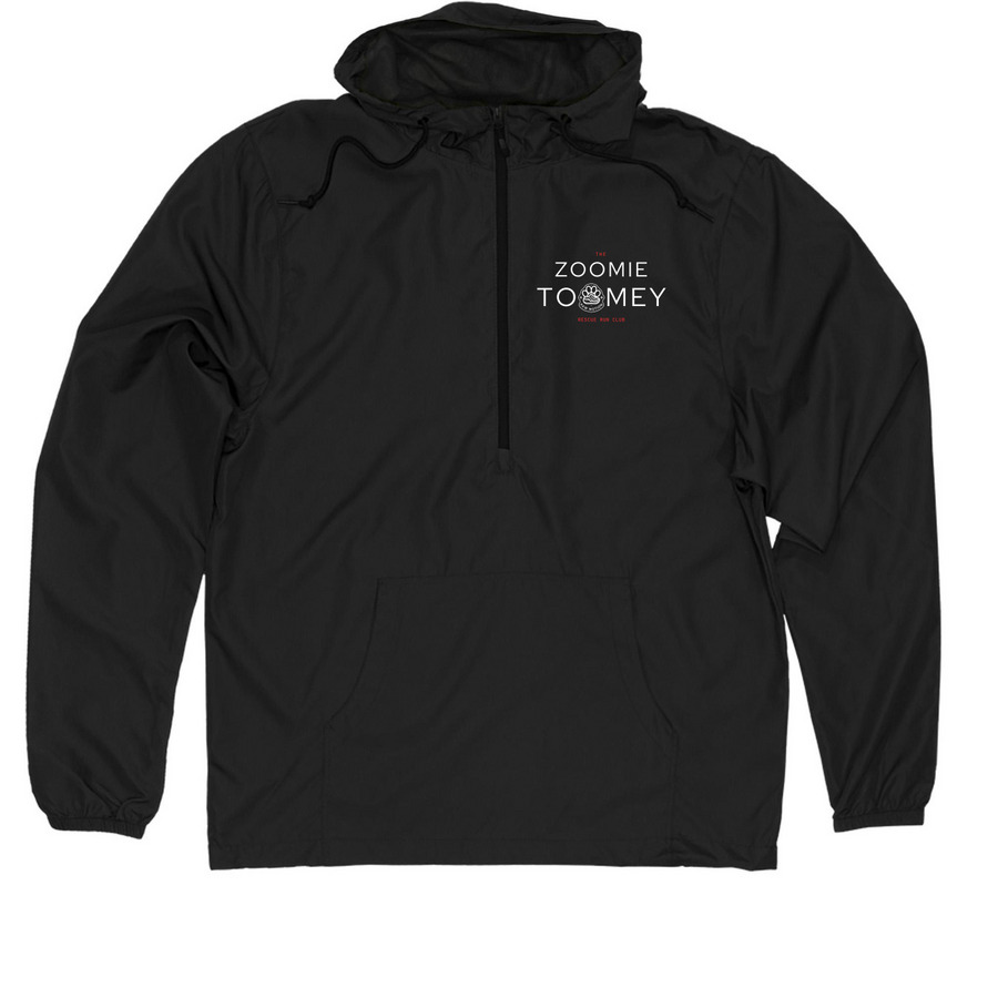 The MOTION Quarter Zip, a Black Quarter-Zip Windbreaker