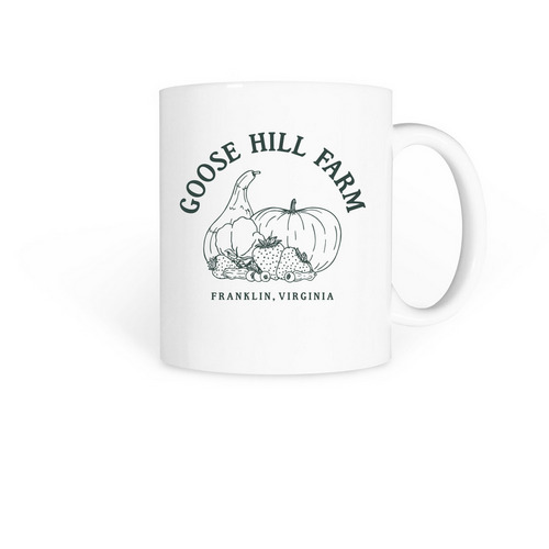Goose Hill Farm Coffee Mug, a White Coffee Mug