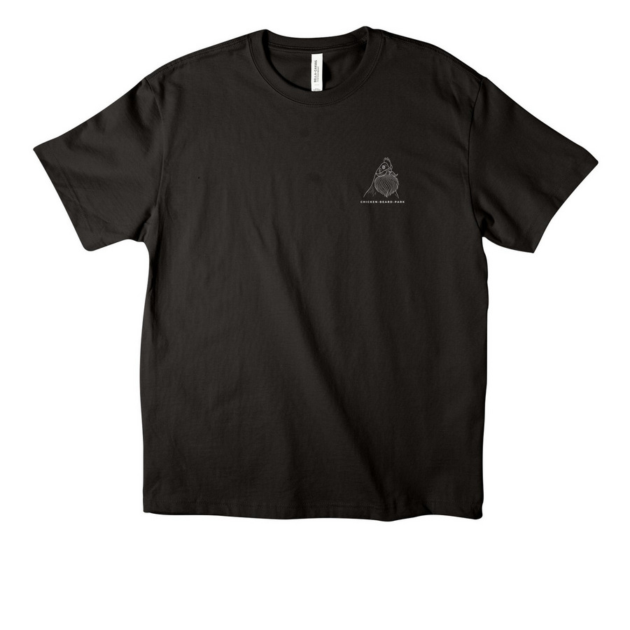 NEW! Chicken - Beard park T-Shirt, a Black Unisex Heavyweight Tee