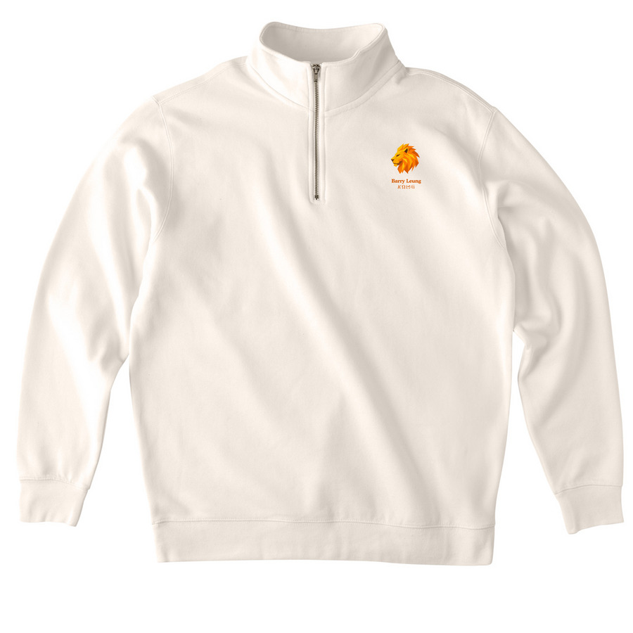 House of Leo | Young Lion, a Bone Midweight Quarter Zip Pullover