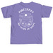 100 Years of Happy, a Violet Comfort Colors Unisex Tee (back-view)