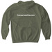 Hoodies, a Military Green Gildan Softstyle Pullover Hoodie (back-view)