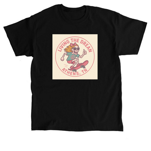 Living The Dream ?, a Black Classic Unisex Tee