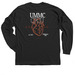 CPCU Heart, a Black Classic Long Sleeve Tee (back-view)