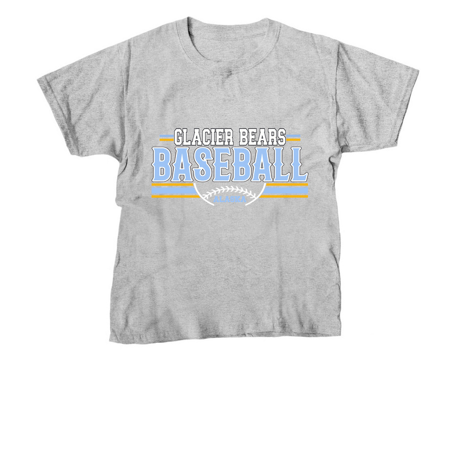 Glacier Bears Baseball/ ALASKA&nbsp;, a Sport Grey Youth Unisex Tee