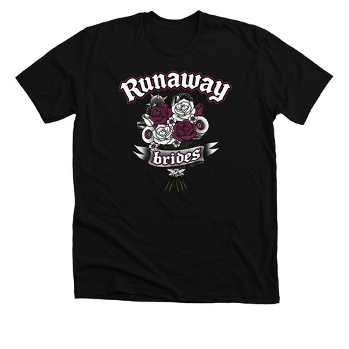 RUNAWAY BRIDES, a Solid Black Blend Premium Unisex Tee
