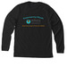 Adult (T-Shirts (S&L) & Tanks) Color Logo, a Solid Black Blend Premium Long Sleeve Tee (back-view)