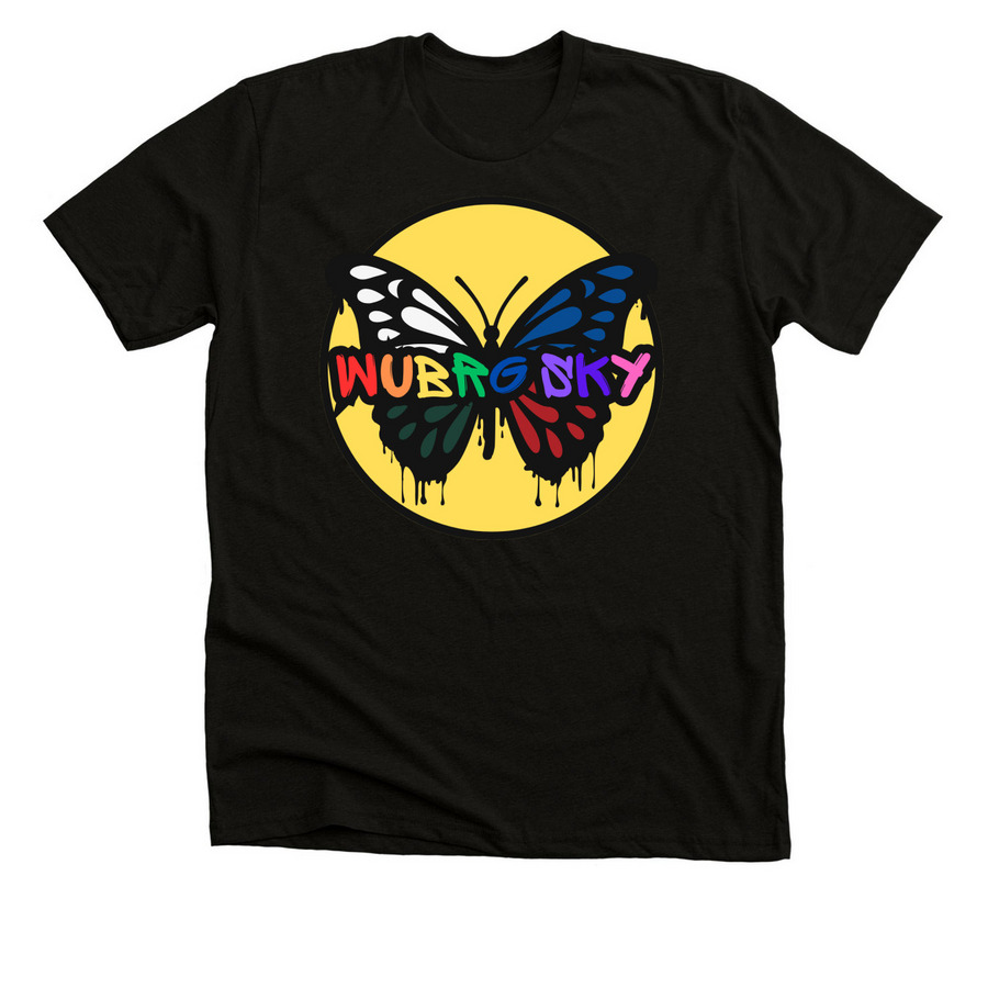 WUBRG Sky - Pride 2026, a Black Heather Premium Unisex Tee