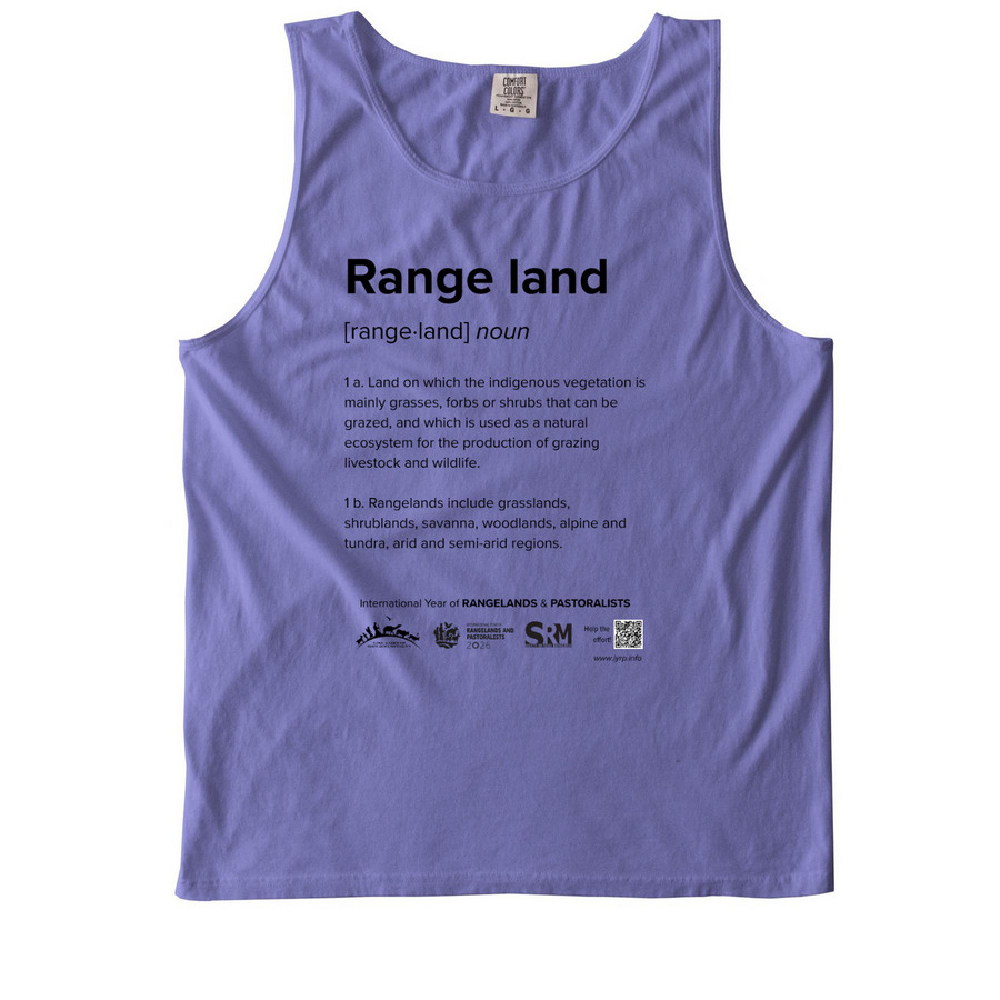 Supporting Rangelands & Pastoralists!, a Violet Comfort Colors Tank Top