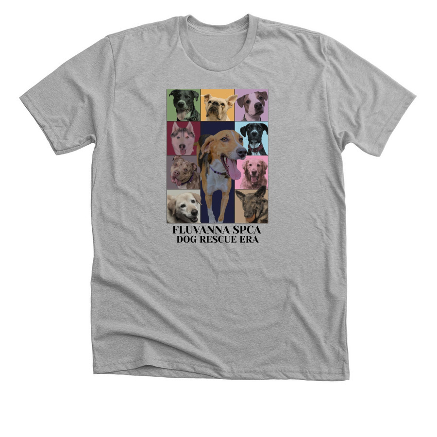 Dog Rescue Era, a Athletic Heather Premium Unisex Tee