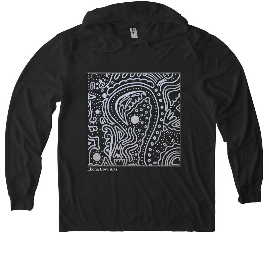 The Signature, a Space Black Allmade Eco Triblend Hoodie Tee