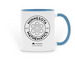 Koch Snowflake, a Light Blue Two-Tone Ceramic Mug