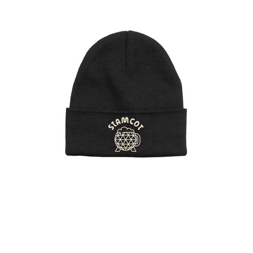 Stamcot Beanie, a Black Printed Base Camp Beanie