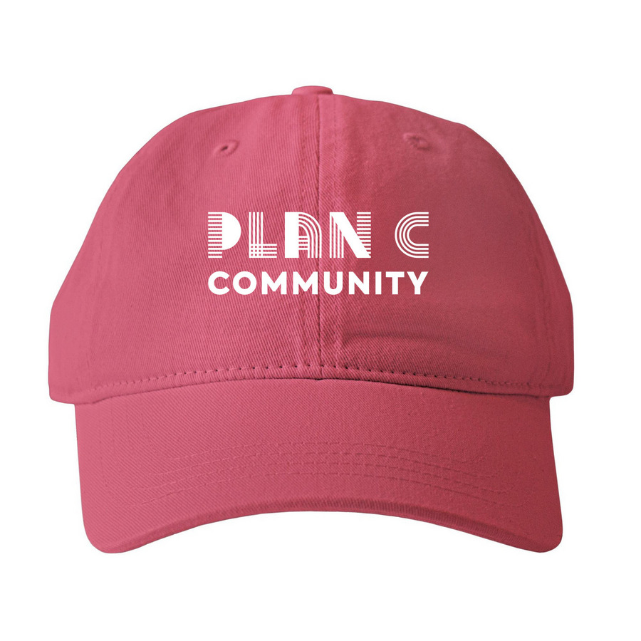 One for the Road, a Red Printed Pigment Dye Baseball Cap
