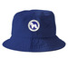 BFCACT Logo Hats, a Royal Blue Printed Bucket Hat