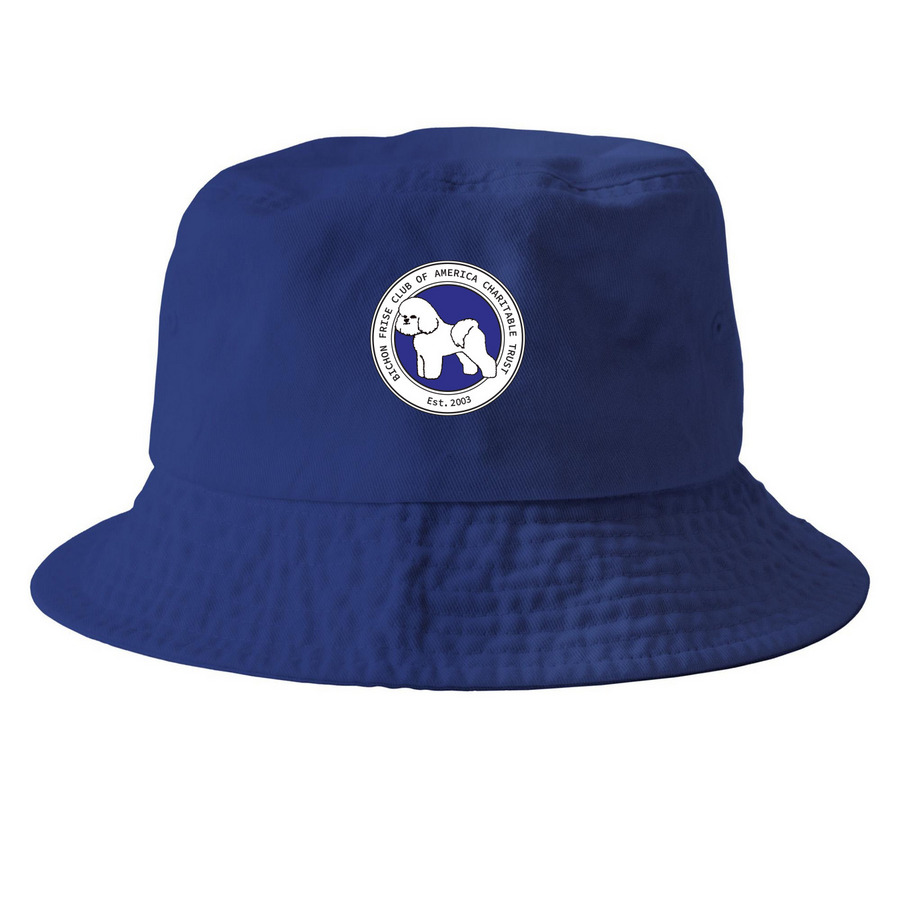 BFCACT Logo Hats, a Royal Blue Printed Bucket Hat