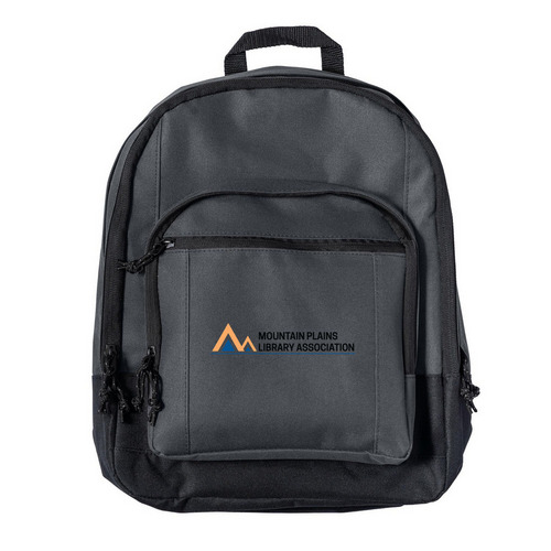 MPLA Logo Backpack, a Dark Charcoal Everyday Backpack