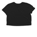 stay cropped tee, a Black Women?s Flowy Cropped Tee (back-view)