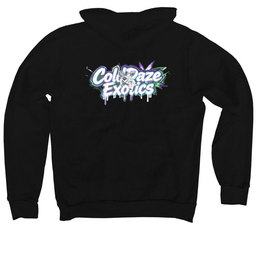 ColdDaze official Hoodies/Shirts&nbsp;, a Black Premium Pullover Hoodie (back-view)