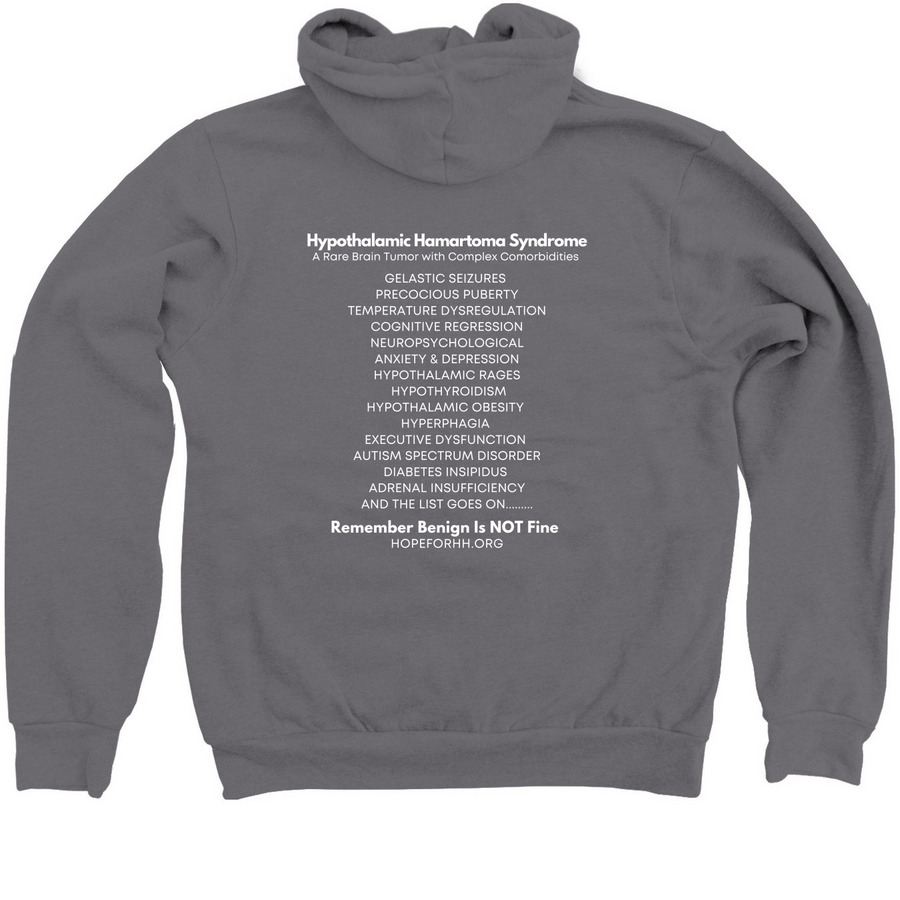 Benign Is NOT FINE, a Storm Zip Up Hoodie (back-view)