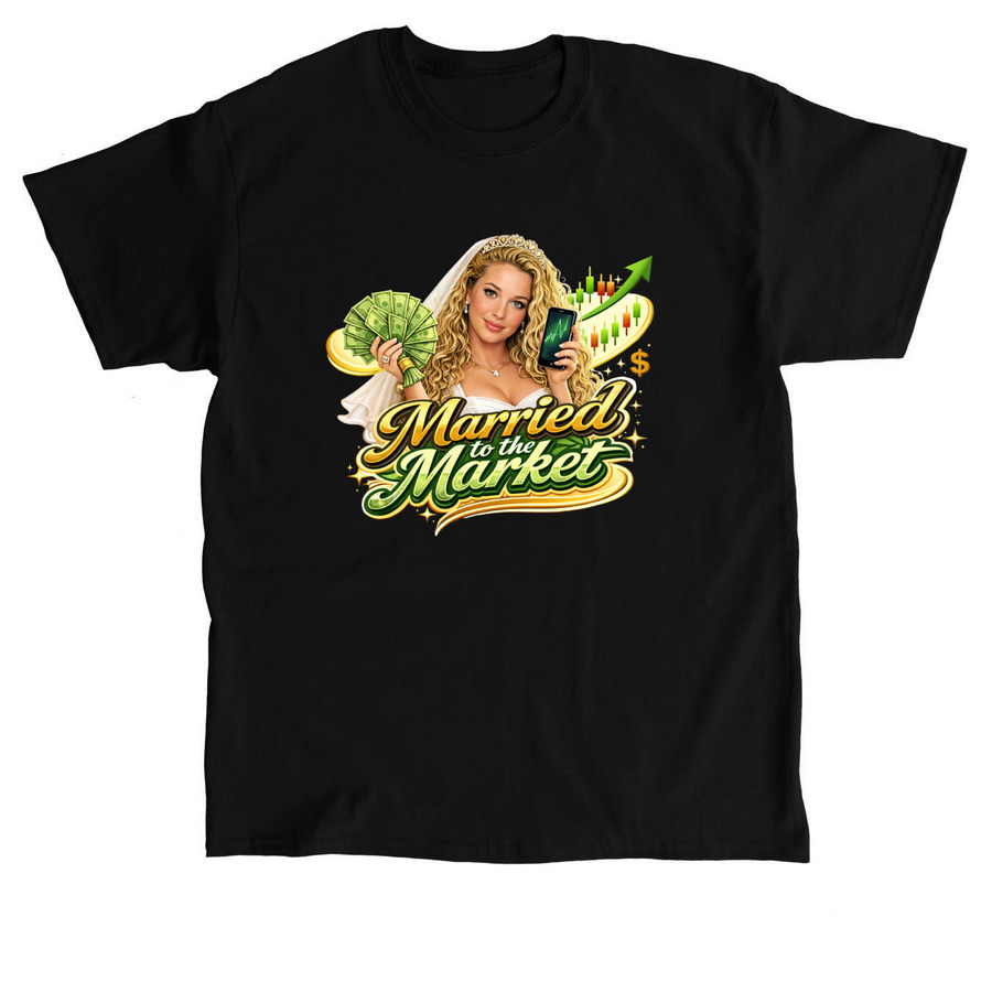 Married to the market&nbsp;, a Black Classic Unisex Tee