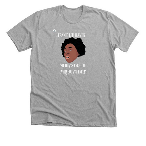 Fannie Lou Hamer Ts, a Athletic Heather Premium Unisex Tee
