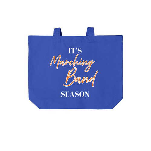 Marching for Music Scholarships, a True Royal Cotton Canvas Tote Bag
