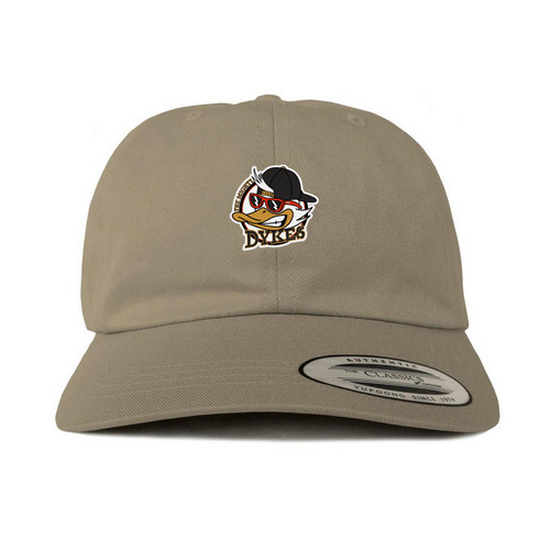 Classic Mighty Dykes Hats, a Khaki Printed Classic Baseball Cap