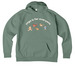 Yoga Critters, a Matcha Green Allmade Organic CVC Pullover Hoodie