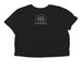Infinite Poly Love, a Black Women?s Flowy Cropped Tee (back-view)