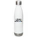 Lead with Love Water Bottle, a White Stainless Steel Water Bottle