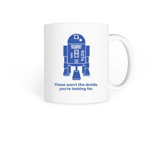 R2T4 Droids Mug, a White Coffee Mug