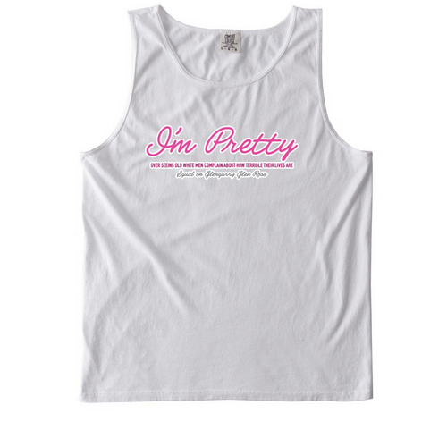 "I'm Pretty" Glengarry Glen Ross Review, a White Comfort Colors Tank Top