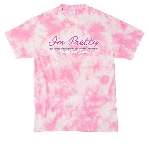 "I'm Pretty" Glengarry Glen Ross Review, a Bright Pink Crystal Tie Dye Tee
