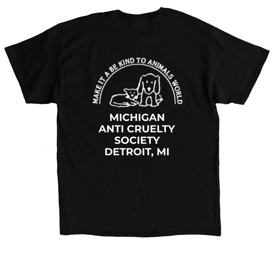 MACS 11, a Black Classic Unisex Tee (back-view)