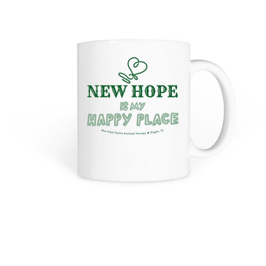 "Happy Place" Mugs, a White Coffee Mug