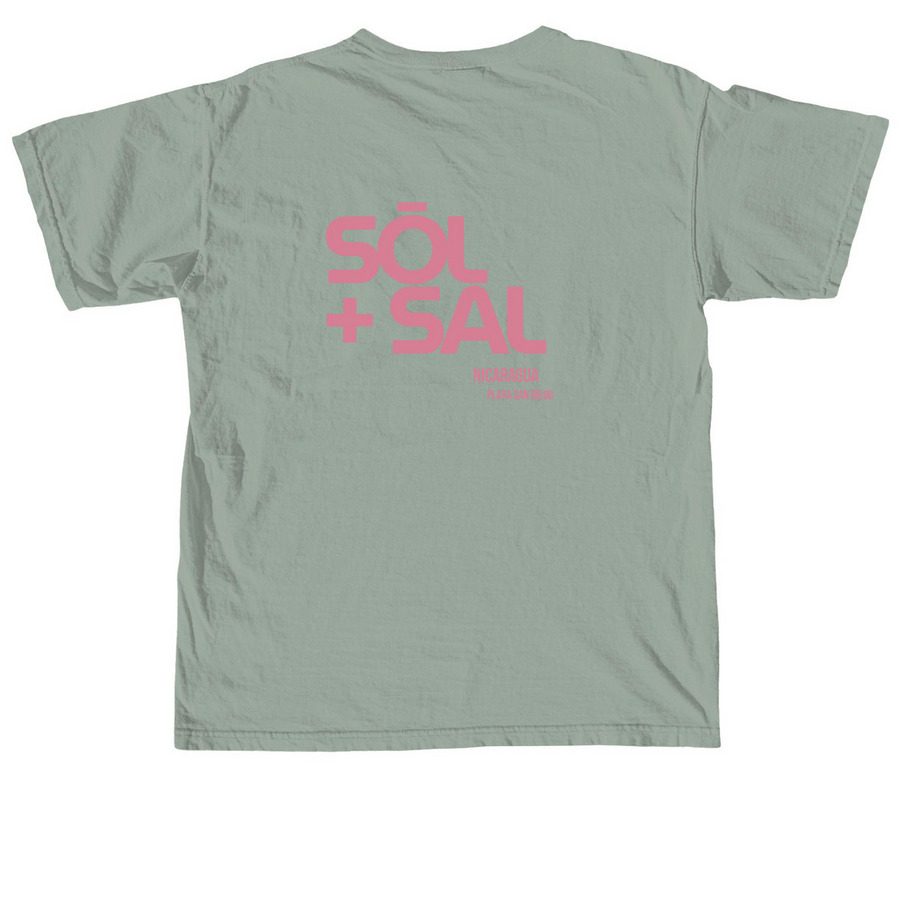 sol + sal - ola, a Bay Comfort Colors Unisex Tee (back-view)