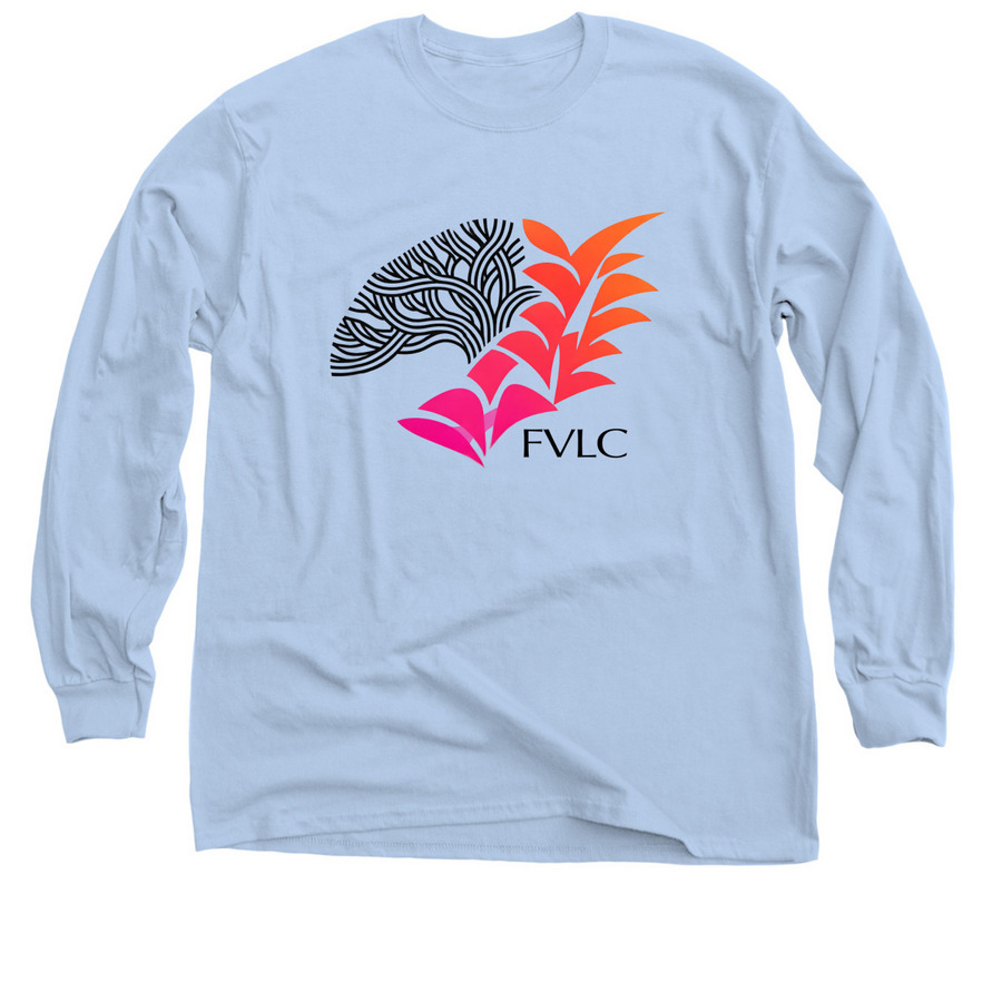Wear Your Support, a Light Blue Classic Long Sleeve Tee