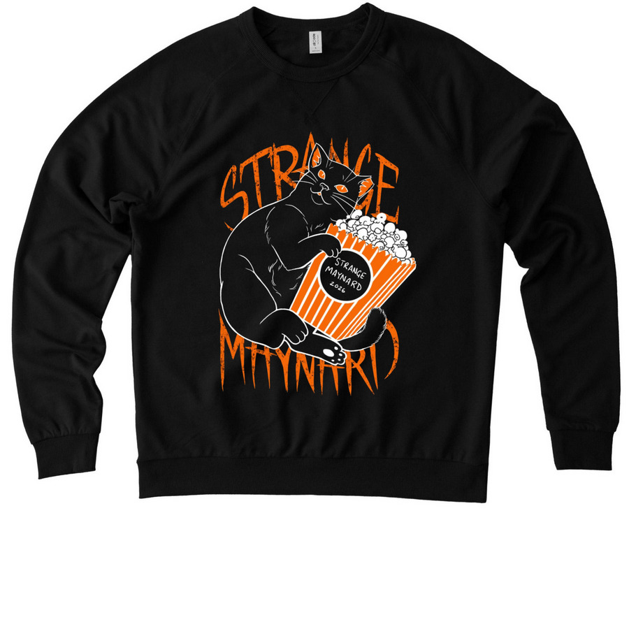 Strange Maynard 2026 Shirt, a Deep Black Allmade Organic French Terry Crewneck Sweatshirt